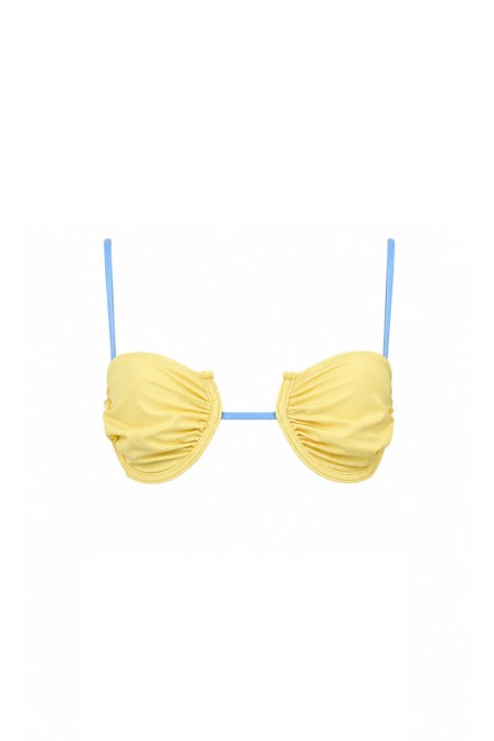 TWO-TONE UNDERWIRE SWIMWEAR BIKINI TOP-26801072-509