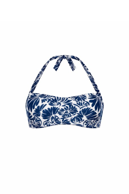 PRINTED HALTER NECK BIKINI TOP-26801083D-425