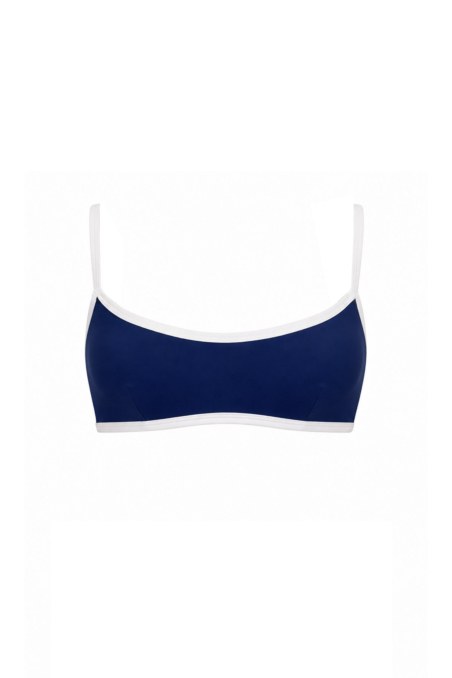 TWO-TONE STYLED SWIMWEAR BIKINI TOP-26801087-426