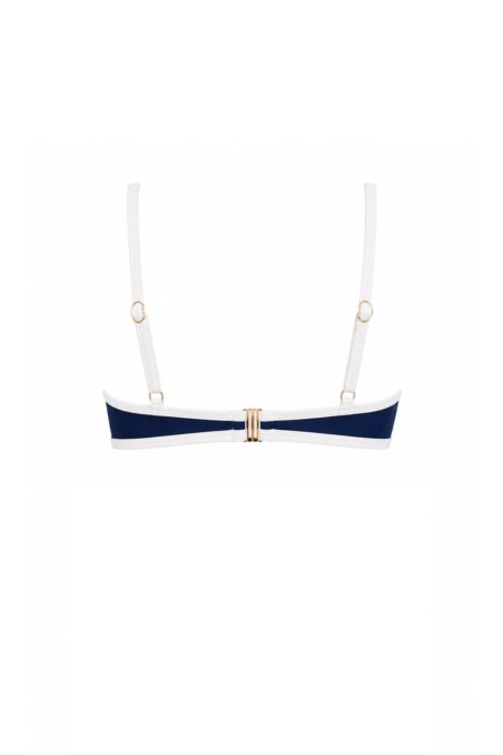 TWO-TONE STYLED SWIMWEAR BIKINI TOP-26801087-426