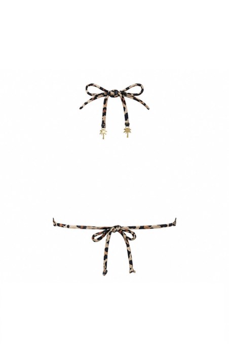 ANIMAL PRINTED TRIANGLE BIKINI TOP-26801100-311