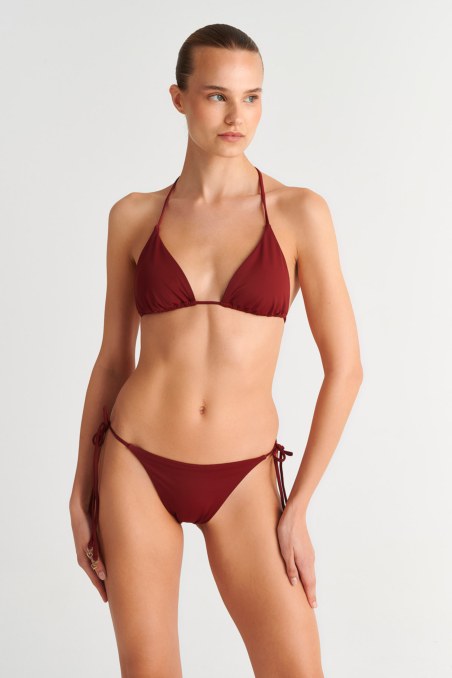RECYCLED TIE-SIDE SWIMWEAR BIKINI BOTTOM-26802006-927