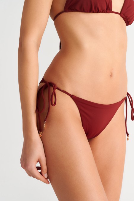 RECYCLED TIE-SIDE SWIMWEAR BIKINI BOTTOM-26802006-927