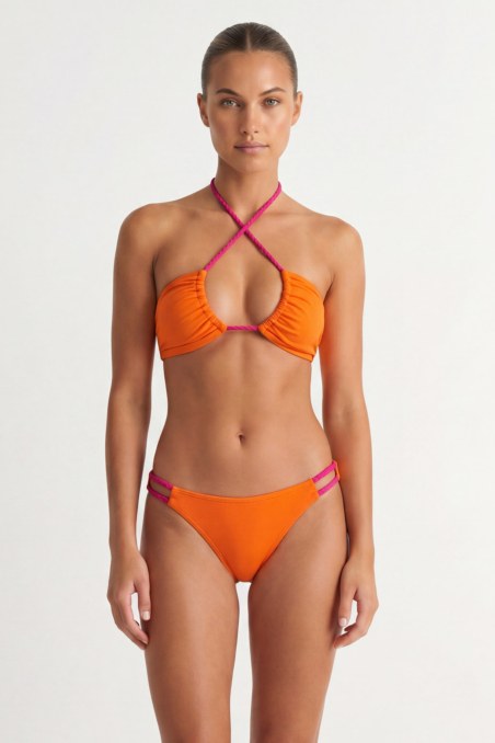 MONOCHROME SWIMWEAR BIKINI BOTTOM WITH CUT-OUT DETAIL-26802019-611