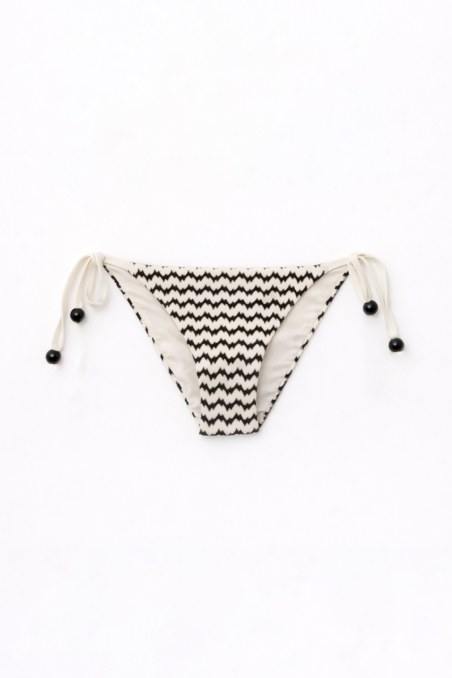 CROCHET SWIMWEAR TIE-SIDE BIKINI SLIP-26802025-999