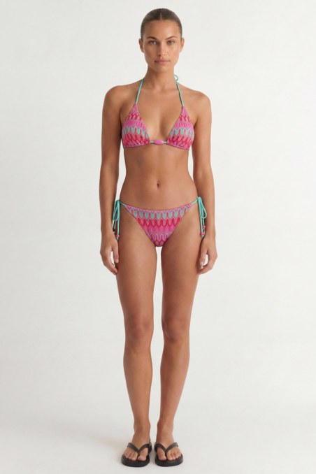 CROCHET SWIMWEAR TIE-SIDE BIKINI SLIP-26802042-529