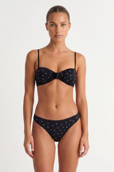 FAUX PEARL-EMBELLISHED SWIMWEAR BIKINI SLIP-26802046-110