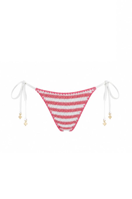 CROCHET SWIMWEAR TIE-SIDE BIKINI SLIP-26802065-910