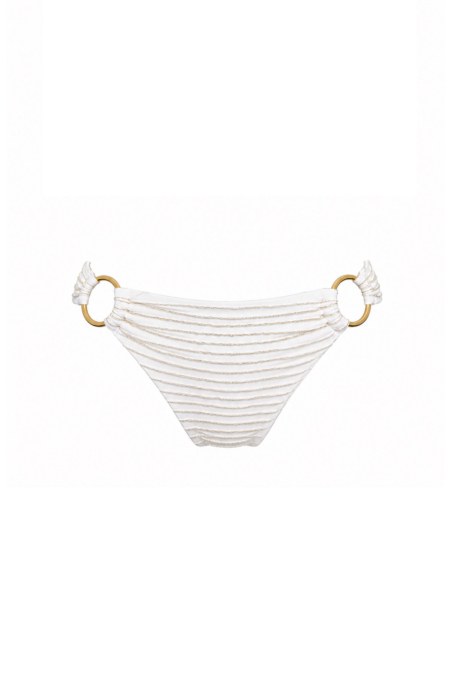 STRIPPED BIKINI SLIP WITH METAL ACCESSORY-26802123-102