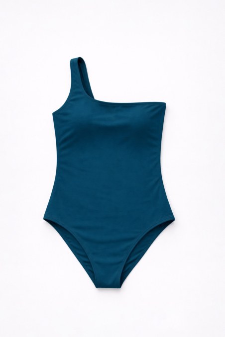 RECYCLED ONE SHOULDER ONEPIECE SWIMSUIT-26804003-414