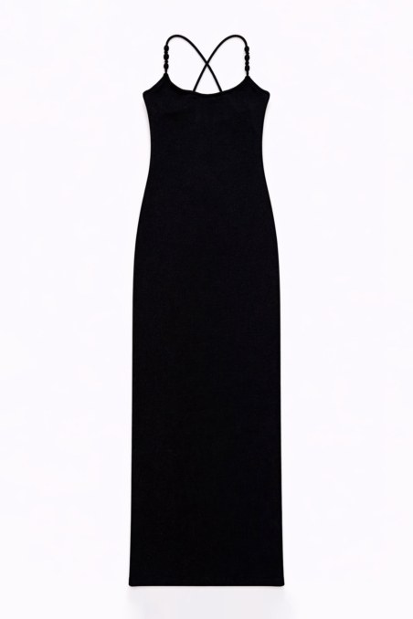 MAXI DRESS WITH STRAPPY CROSSED BACK-26805105-110