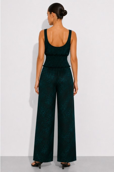 PRINTED SEMI-SHEER SLEEVELESS TOP WITH FRONT TIE DETAIL-26806033-403