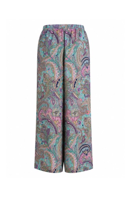 HIGH-WAISTED WIDE LEG PRINTED PANTS-26807040-937