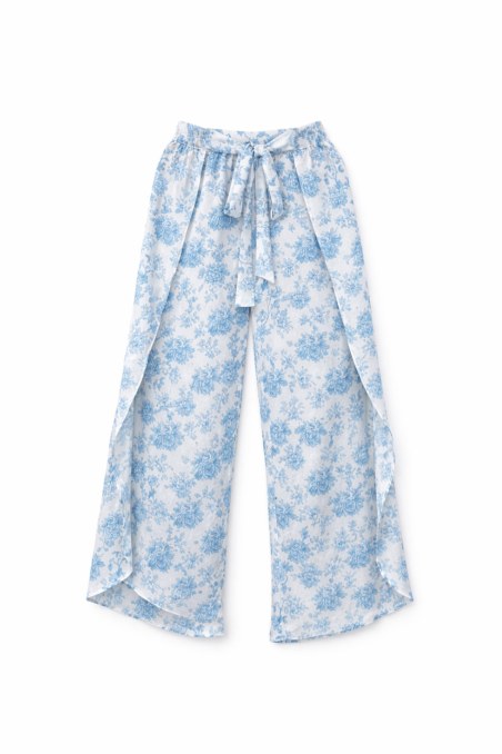 WIDE LEG PANTS WITH FLORAL PRINT-26807075-420