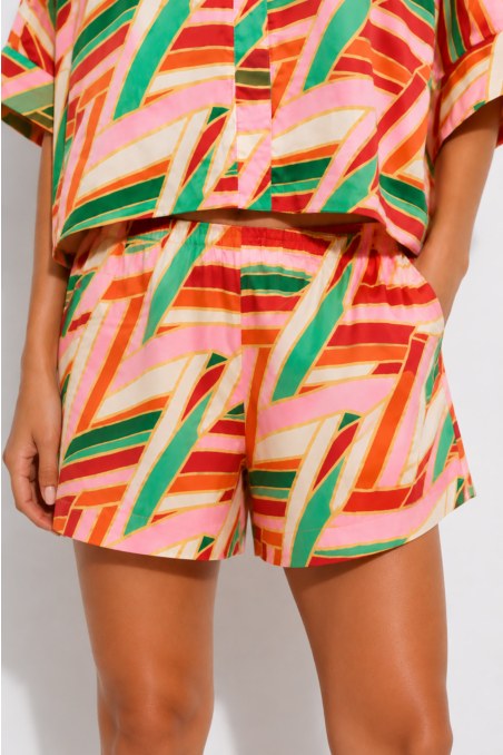 MULTICOLOR PRINTED SHORTS-26808050-714