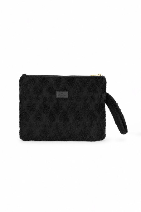 TERRY POUCH/COSMETIC CASE WITH EMBOSSED DESIGNS-26809071-110
