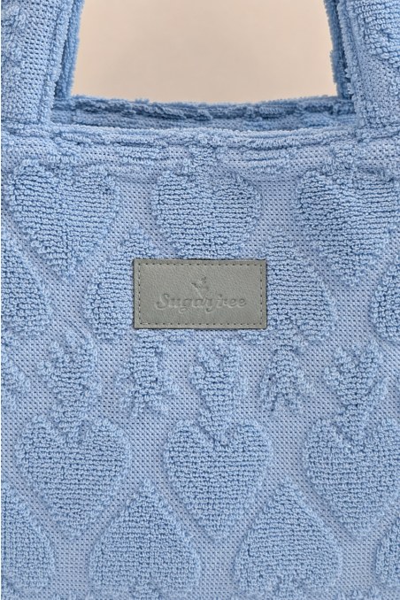 MINI TERRY TOTE BAG WITH EMBOSSED DESIGNS-26809073-987