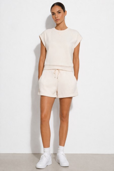 SOFT LIGHT TOUCH HIGH WAISTED SHORTS-26810016-102