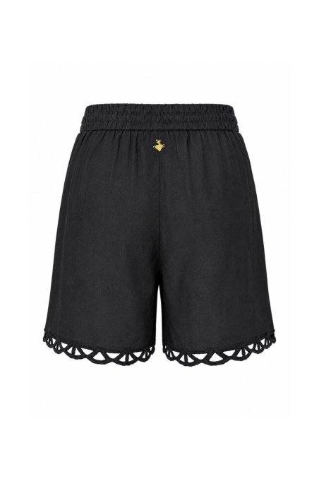 SEMI-SHEER BRODERIE HIGH WAISTED SHORTS-26810032-110