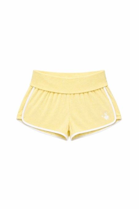TERRY SHORTS WITH WIDE FOLD-OVER WAIST-26810070-605