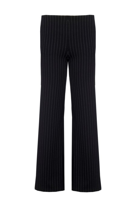 FLARED LOW WAISTED STRIPED PANTS-26811039-110