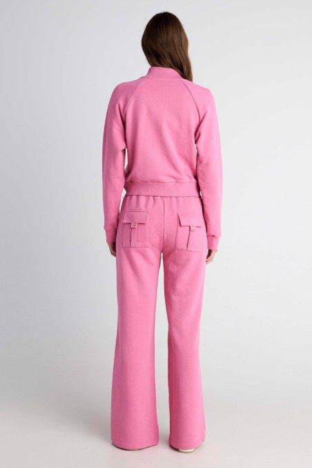 COTTON FLARED PANTS-26811063-720
