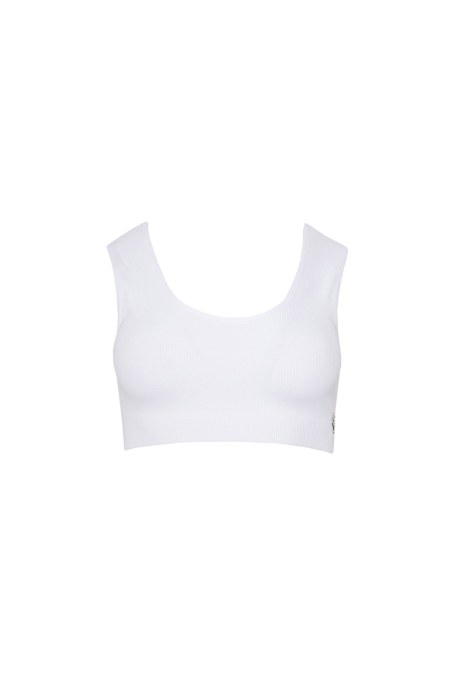 MONOCHROME SEAMLESS RIBBED CROPPED TOP-26812010-100