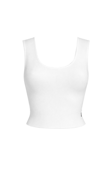 MONOCHROME SEAMLESS RIBBED TOP IN SLIM FIT-26812011-100