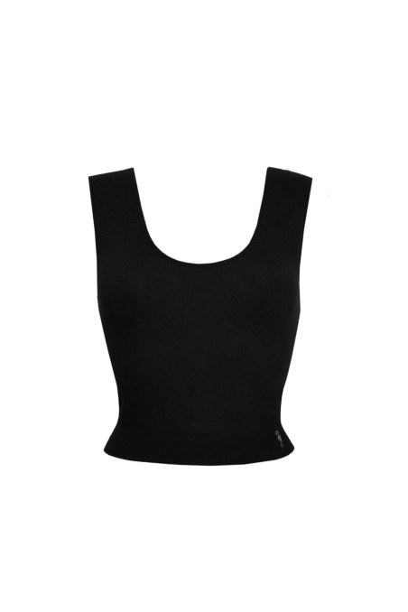 MONOCHROME SEAMLESS RIBBED TOP IN SLIM FIT-26812011-110
