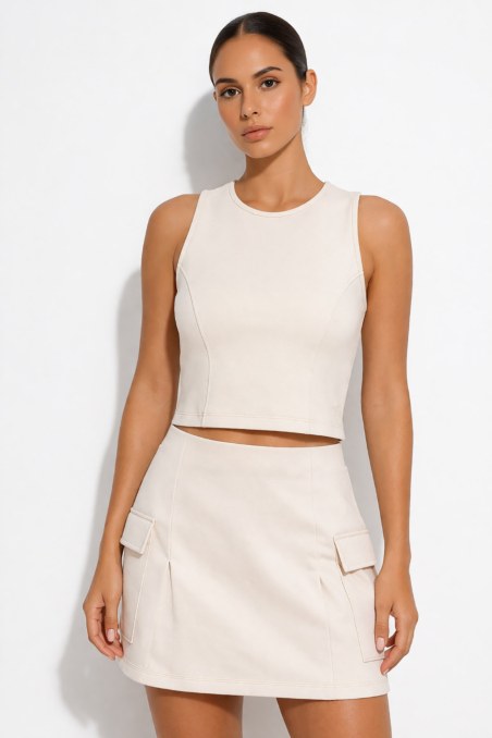 SOFT LIGHT TOUCH SLEEVELESS TANK TOP-26812017-102