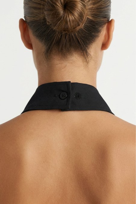 HALTER NECK SLEEVELESS SHIRT WITH OPEN BACK-26812034-110