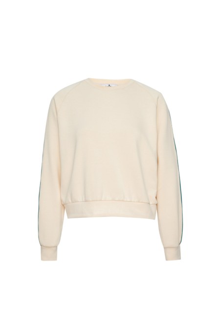 CONTRAST PIPING SOFT LIGHT TOUCH LONG-SLEEVED SWEATSHIRT-26812041-102