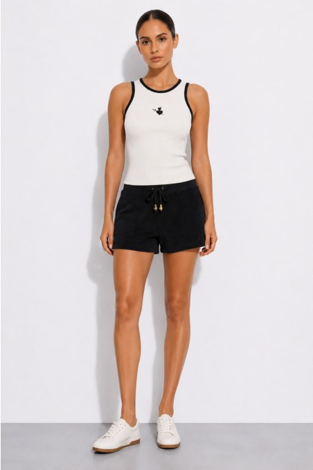 SLEEVELESS RACERBACK RIBBED CROP TOP-26812046-102