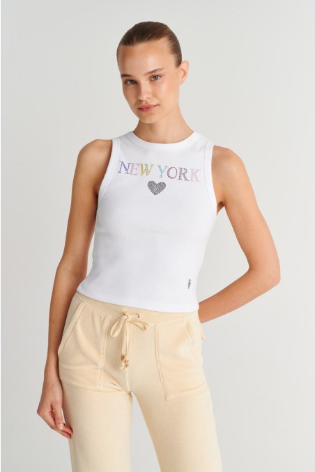 ΑΜΑΝΙΚΗ ΡΙΜΠ ΜΠΛΟΥΖΑ ΜΕ ΠΟΛΥΧΡΩΜΑ ΣΤΡΑΣ-26812050-100