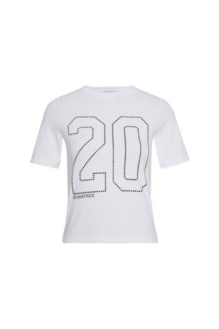 STRASS EMBELLISHED COTTON T-SHIRT-26812051-100