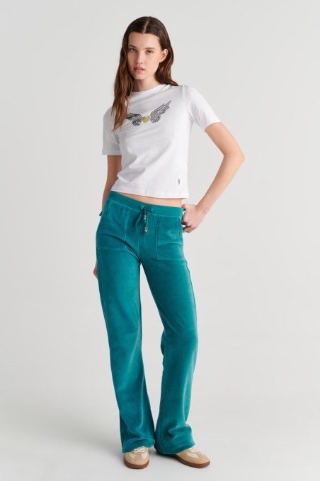 STRASS EMBELLISHED COTTON T-SHIRT-26812053-100