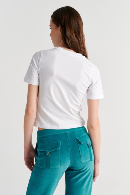 STRASS EMBELLISHED COTTON T-SHIRT-26812053-100