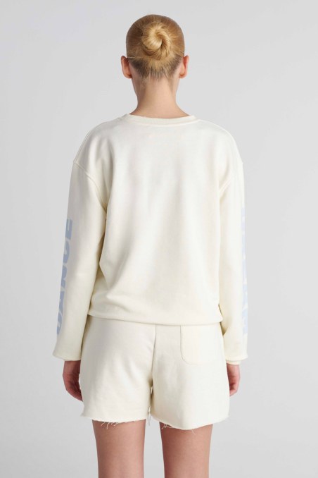 LONG-SLEEVED COTTON SWEATSHIRT WITH PRINT ON THE SLEEVES-26812061-102