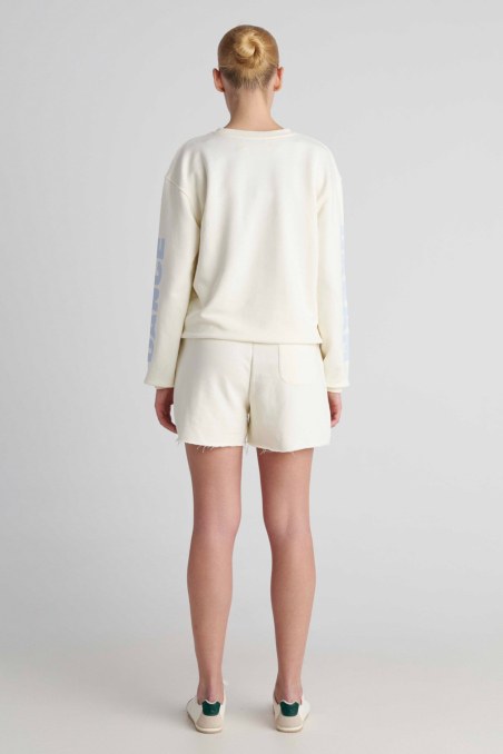 LONG-SLEEVED COTTON SWEATSHIRT WITH PRINT ON THE SLEEVES-26812061-102