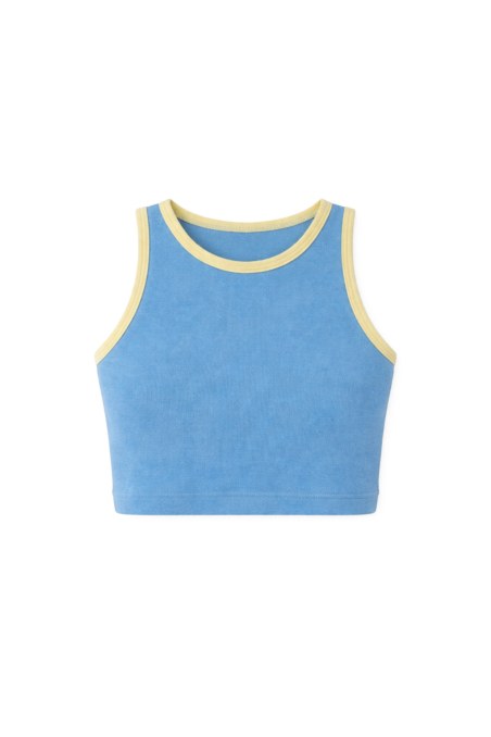 SLEEVELESS TERRY CROP TOP-26812070-987