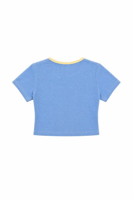 EMBOSSED PRINT TERRY T-SHIRT-26812071-987