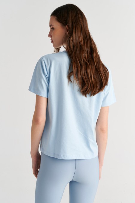 EMBOSSED PRINT COTTON T-SHIRT-26812074-421