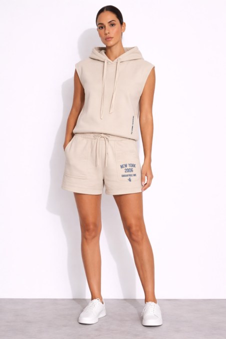 SLEEVELESS HOODED TOP-26812078-102