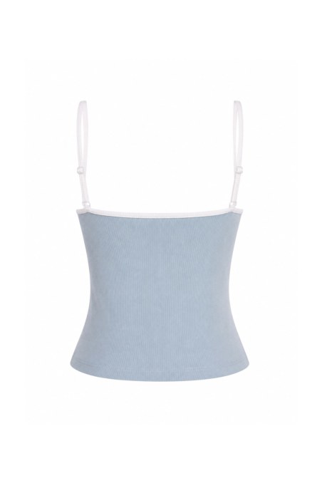RIBBED TOP WITH THIN ADJUSTABLE STRAPS-26812087-421
