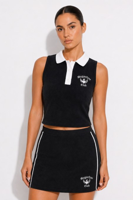 TERRY TOP WITH COLLAR-26812104-110