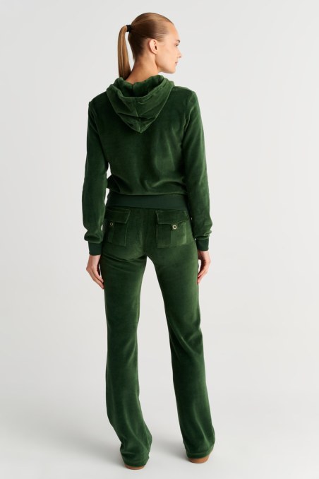 FASHION BASIC VELOUR HOODED JACKET-26813000-515