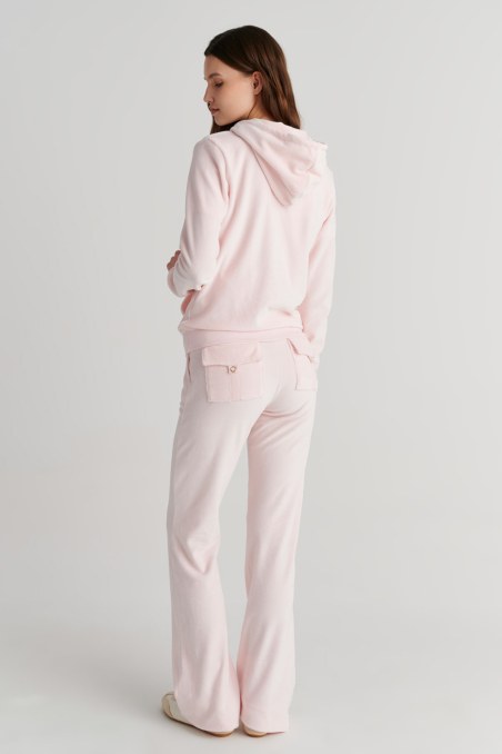 FASHION BASIC VELOUR HOODED JACKET-26813000-710