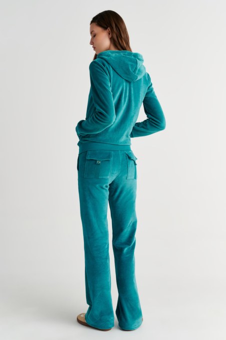 FASHION BASIC VELOUR HOODED JACKET-26813000-863