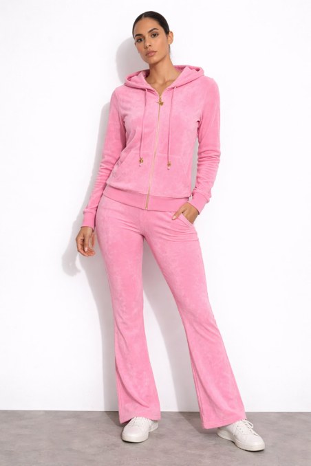 FASHION BASIC TERRY HOODED JACKET-26813001-727