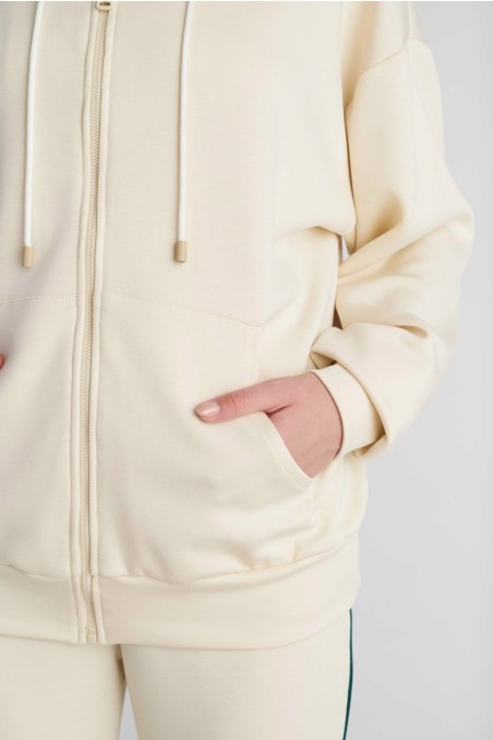 SOFT LIGHT TOUCH HOODED JACKET-26813041-102